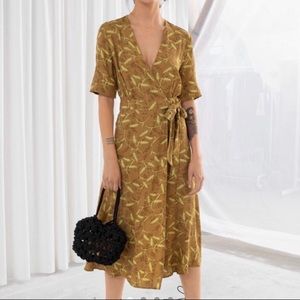 Wrap midi dress